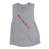 Detroit Hockey Jersey Women's Flowey Scoopneck Muscle Tank-Allegiant Goods Co. Vintage Sports Apparel