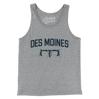 Des Moines Cycling Men/Unisex Tank Top-Athletic Heather-Allegiant Goods Co. Vintage Sports Apparel