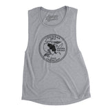 Louisiana State Quarter Women's Flowey Scoopneck Muscle Tank-Allegiant Goods Co. Vintage Sports Apparel