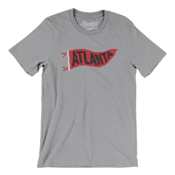 Atlanta Pennant Men/Unisex T-Shirt-Athletic Heather-Allegiant Goods Co. Vintage Sports Apparel