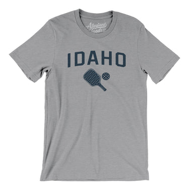 Idaho Pickleball Men/Unisex T-Shirt-Athletic Heather-Allegiant Goods Co. Vintage Sports Apparel
