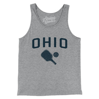 Ohio Pickleball Men/Unisex Tank Top-Athletic Heather-Allegiant Goods Co. Vintage Sports Apparel