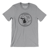 Michigan State Quarter Men/Unisex T-Shirt-Allegiant Goods Co. Vintage Sports Apparel