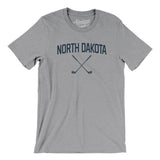 North Dakota Golf Men/Unisex T-Shirt-Athletic Heather-Allegiant Goods Co. Vintage Sports Apparel