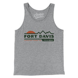 Fort Davis Mountain Sunset Men/Unisex Tank Top-Athletic Heather-Allegiant Goods Co. Vintage Sports Apparel