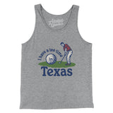I Have A Tee Time In Texas Men/Unisex Tank Top-Athletic Heather-Allegiant Goods Co. Vintage Sports Apparel