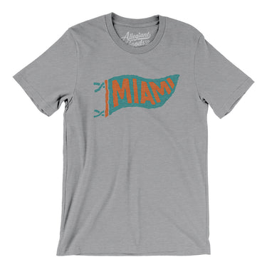 Miami Pennant Men/Unisex T-Shirt-Allegiant Goods Co. Vintage Sports Apparel