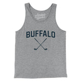 Buffalo Golf Men/Unisex Tank Top-Athletic Heather-Allegiant Goods Co. Vintage Sports Apparel