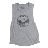 Missouri State Quarter Women's Flowey Scoopneck Muscle Tank-Athletic Heather-Allegiant Goods Co. Vintage Sports Apparel
