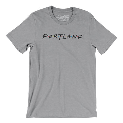 Portland Friends Men/Unisex T-Shirt-Athletic Heather-Allegiant Goods Co. Vintage Sports Apparel