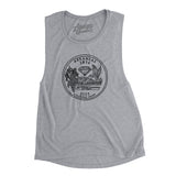 Arkansas State Quarter Women's Flowey Scoopneck Muscle Tank-Allegiant Goods Co. Vintage Sports Apparel