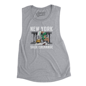 New York Sack Exchange Women's Flowey Scoopneck Muscle Tank-Allegiant Goods Co. Vintage Sports Apparel