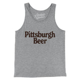 Pittsburgh Beer Men/Unisex Tank Top-Athletic Heather-Allegiant Goods Co. Vintage Sports Apparel