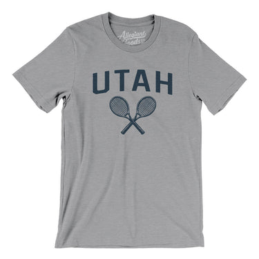 Utah Tennis Men/Unisex T-Shirt-Athletic Heather-Allegiant Goods Co. Vintage Sports Apparel