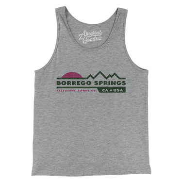 Borrego Springs Mountain Sunset Men/Unisex Tank Top-Athletic Heather-Allegiant Goods Co. Vintage Sports Apparel