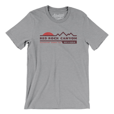 Red Rock Canyon Sunset Men/Unisex T-Shirt-Athletic Heather-Allegiant Goods Co. Vintage Sports Apparel