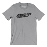 Tennessee State Shape Text Men/Unisex T-Shirt-Allegiant Goods Co. Vintage Sports Apparel