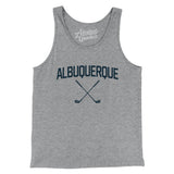 Albuquerque Golf Men/Unisex Tank Top-Athletic Heather-Allegiant Goods Co. Vintage Sports Apparel