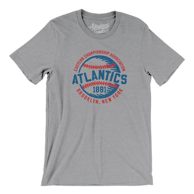 Brooklyn Atlantics Men/Unisex T-Shirt-Athletic Heather-Allegiant Goods Co. Vintage Sports Apparel