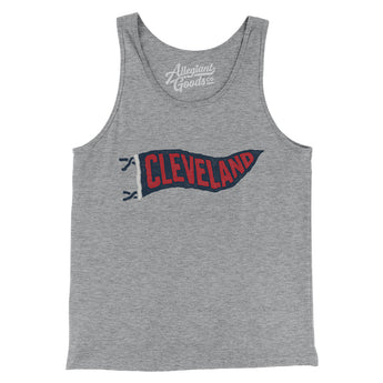 Cleveland Pennant Men/Unisex Tank Top-Allegiant Goods Co. Vintage Sports Apparel