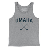 Omaha Golf Men/Unisex Tank Top-Athletic Heather-Allegiant Goods Co. Vintage Sports Apparel
