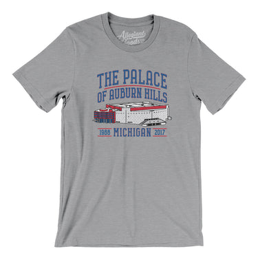The Palace Of Auburn Hills Men/Unisex T-Shirt-Allegiant Goods Co. Vintage Sports Apparel