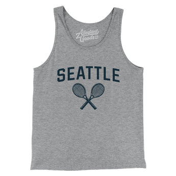 Seattle Tennis Men/Unisex Tank Top-Athletic Heather-Allegiant Goods Co. Vintage Sports Apparel