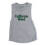 California Weed Women's Flowey Scoopneck Muscle Tank-Athletic Heather-Allegiant Goods Co. Vintage Sports Apparel