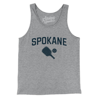 Spokane Pickleball Men/Unisex Tank Top-Athletic Heather-Allegiant Goods Co. Vintage Sports Apparel