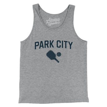 Park City Pickleball Men/Unisex Tank Top-Athletic Heather-Allegiant Goods Co. Vintage Sports Apparel