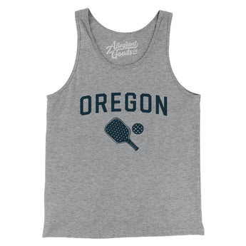 Oregon Pickleball Men/Unisex Tank Top-Athletic Heather-Allegiant Goods Co. Vintage Sports Apparel