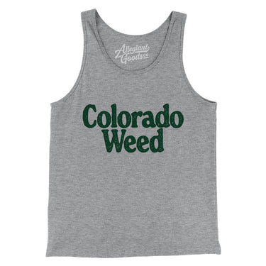 Colorado Weed Men/Unisex Tank Top-Athletic Heather-Allegiant Goods Co. Vintage Sports Apparel