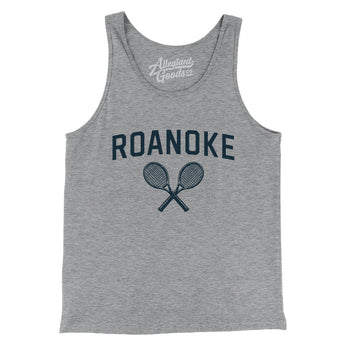 Roanoke Tennis Men/Unisex Tank Top-Athletic Heather-Allegiant Goods Co. Vintage Sports Apparel