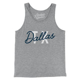 Dallas Tx Overprinted Men/Unisex Tank Top-Allegiant Goods Co. Vintage Sports Apparel