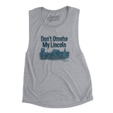 Don't Omaha My Lincoln Women's Flowey Scoopneck Muscle Tank-Athletic Heather-Allegiant Goods Co. Vintage Sports Apparel