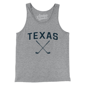 Texas Golf Men/Unisex Tank Top-Athletic Heather-Allegiant Goods Co. Vintage Sports Apparel
