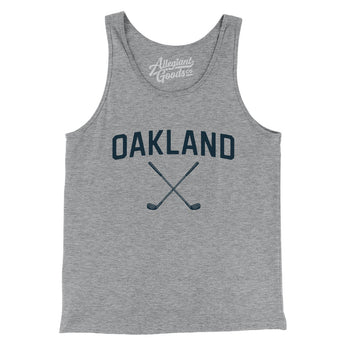 Oakland Golf Men/Unisex Tank Top-Athletic Heather-Allegiant Goods Co. Vintage Sports Apparel