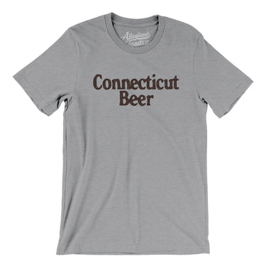 Connecticut Beer Men/Unisex T-Shirt-Athletic Heather-Allegiant Goods Co. Vintage Sports Apparel