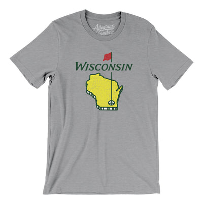 Wisconsin Golf Men/Unisex T-Shirt-Athletic Heather-Allegiant Goods Co. Vintage Sports Apparel