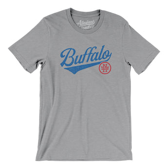 Buffalo Vintage Script Men/Unisex T-Shirt-Allegiant Goods Co. Vintage Sports Apparel
