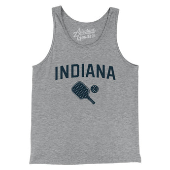 Indiana Pickleball Men/Unisex Tank Top-Athletic Heather-Allegiant Goods Co. Vintage Sports Apparel