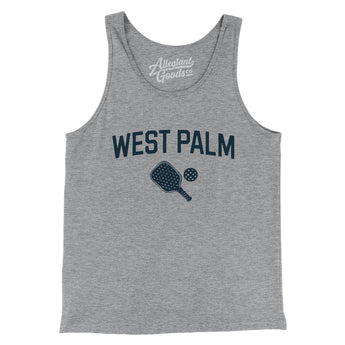 West Palm Pickleball Men/Unisex Tank Top-Athletic Heather-Allegiant Goods Co. Vintage Sports Apparel