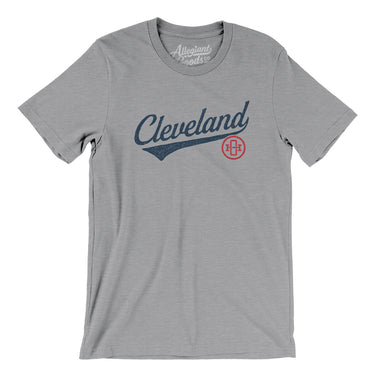 Cleveland Vintage Script Men/Unisex T-Shirt-Allegiant Goods Co. Vintage Sports Apparel