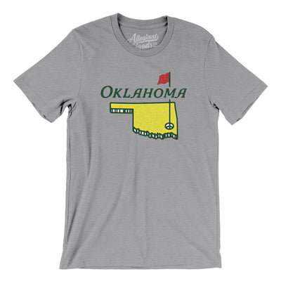 Oklahoma Golf Men/Unisex T-Shirt-Athletic Heather-Allegiant Goods Co. Vintage Sports Apparel