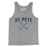 St. Pete Golf Men/Unisex Tank Top-Athletic Heather-Allegiant Goods Co. Vintage Sports Apparel