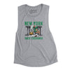 New York Sack Exchange Women's Flowey Scoopneck Muscle Tank-Athletic Heather-Allegiant Goods Co. Vintage Sports Apparel