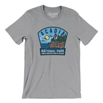 Acadia National Park Badge Men/Unisex T-Shirt-Allegiant Goods Co. Vintage Sports Apparel