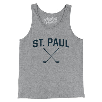 St. Paul Golf Men/Unisex Tank Top-Athletic Heather-Allegiant Goods Co. Vintage Sports Apparel