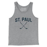 St. Paul Golf Men/Unisex Tank Top-Athletic Heather-Allegiant Goods Co. Vintage Sports Apparel