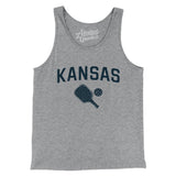 Kansas Pickleball Men/Unisex Tank Top-Athletic Heather-Allegiant Goods Co. Vintage Sports Apparel